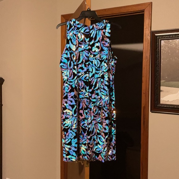 Size 10 Velvet Sequin prom dress - Picture 3 of 9